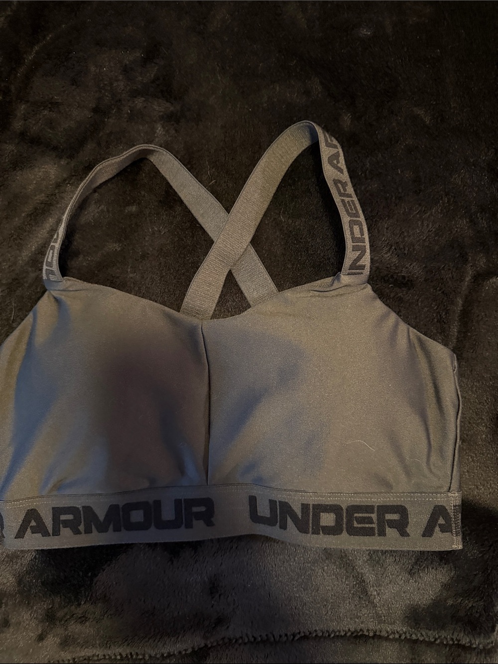 Under Armour Black Crossback Light Support Sports Bra